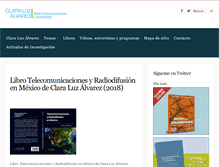 Tablet Screenshot of claraluzalvarez.org